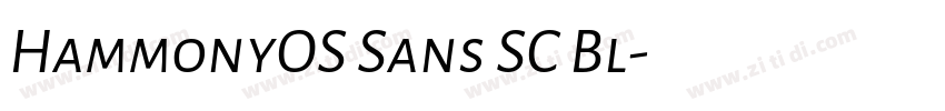 HammonyOS Sans SC Bl字体转换